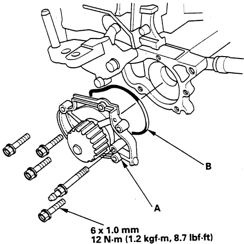 96 Honda accord timing belt removal #6