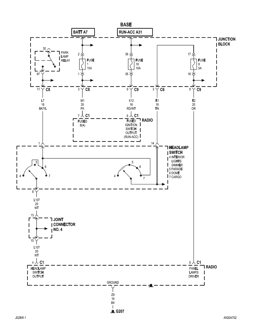 2002 Dodge Dakota Wiring Diagram from econtent.autozone.com