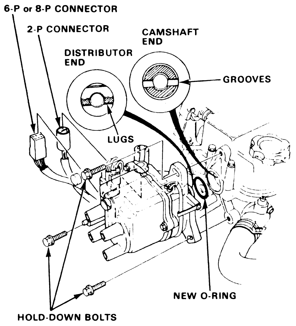 1990 Honda accord distributor cap diagram #6