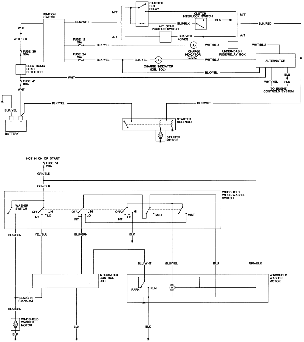 1994 Honda accord distributor wiring diagram #7