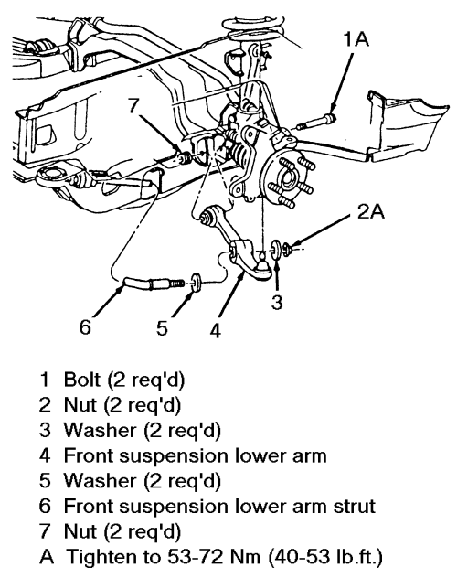 2002 Ford taurus lower control arm #9
