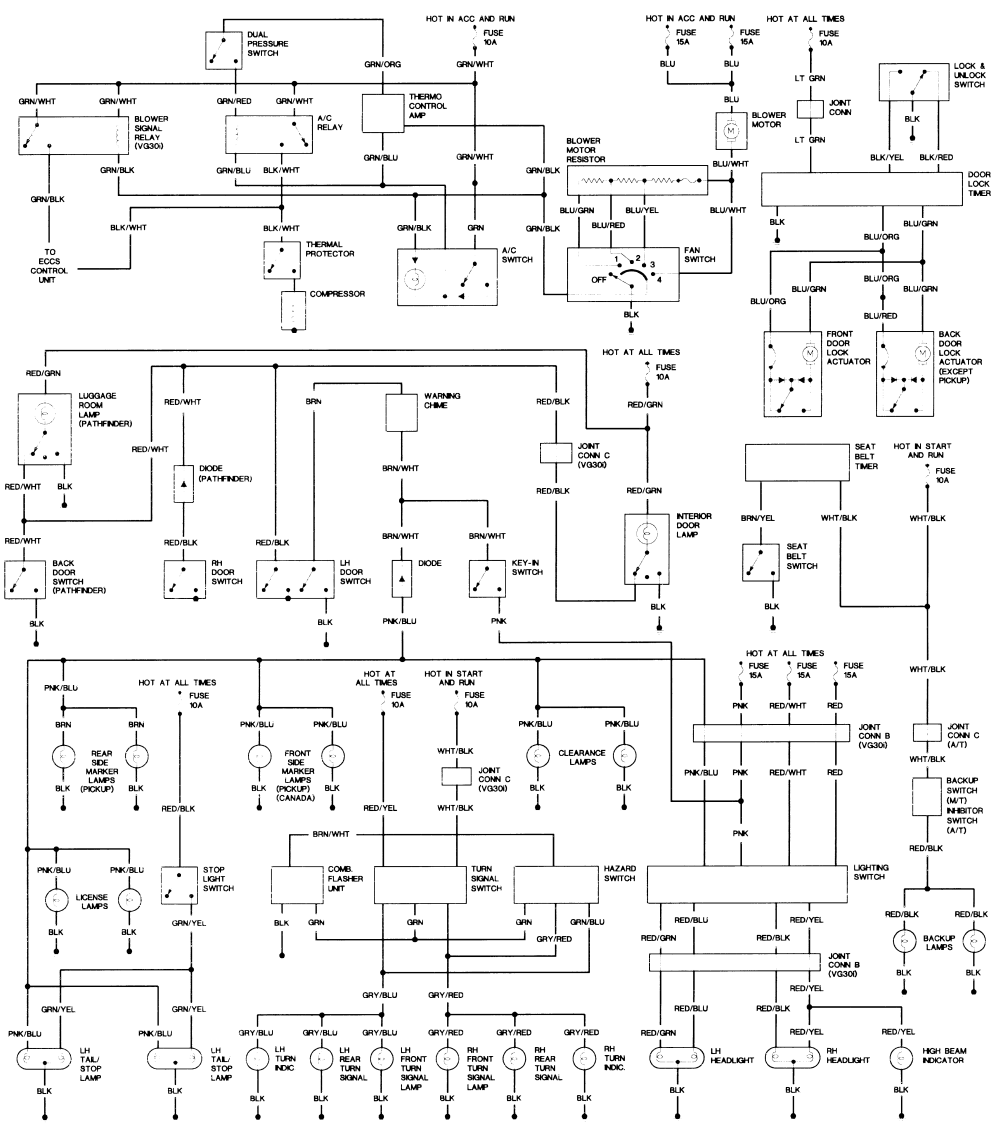 93 Nissan hardbody radio wiring diagram